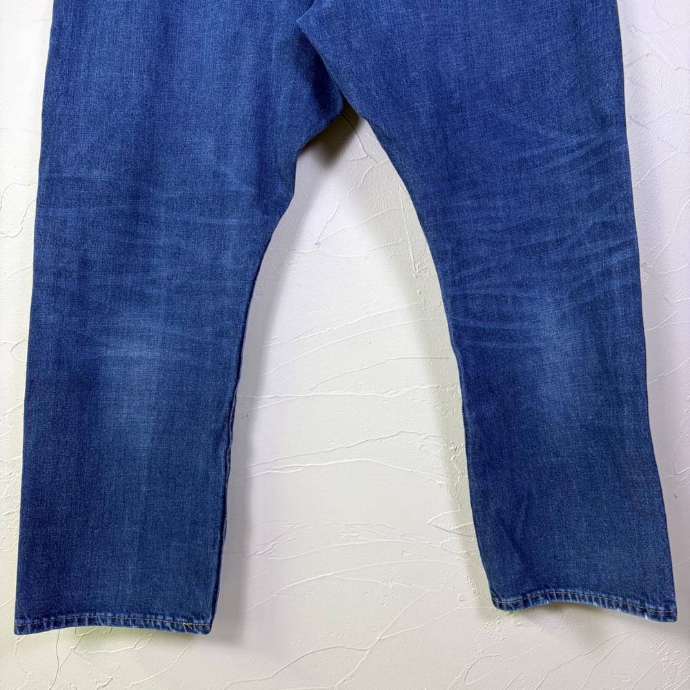 Polo Ralph Lauren Hampton Athletic Jeans Mens 40x30 Blue Denim Straight Leg - Picture 4 of 12